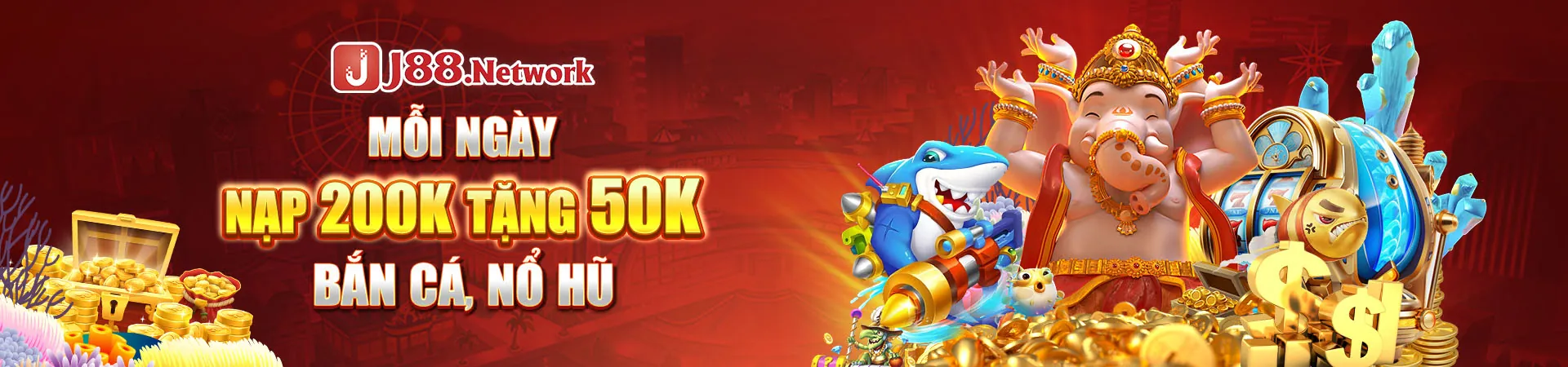 Hình ảnh đại dương rực rỡ với các loài cá và tiền vàng trong game bắn cá U888VIP1